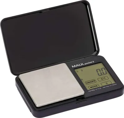 Produktbild von MAUL Taschenwaage MAULpocket II 0,5 kg Batterie schwarz