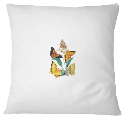Kissenhülle 45 x 45 cm Weiß, 100 % Polyester, quadratisch, modern