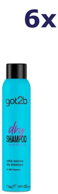 Produktbild von 6x Got2B Fresh & Fabulous Trockenshampoo 200 ml