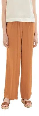 Produktbild von TOM TAILOR Damen 1036686 Satin Stoffhose, 31650-Terracotta Brown, 46W / 32L