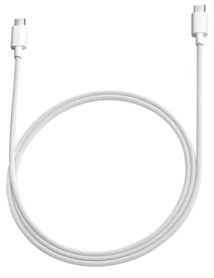 Productafbeelding van Xiaomi USB-C naar USB-C kabel, model BHR0878GL, 1 meter, 60W, 3A, 480 Mbps, gevlochten, wit
