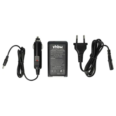 Produktbild von vhbw Ladegerät kompatibel mit JVC Everio GZ-EX210, GZ-E305SEU, GZ-E305WEU, GZ-E305BEU, GZ-E305REU Kamera - Ladeschale, Kfz-Adapter Ladeanzeige