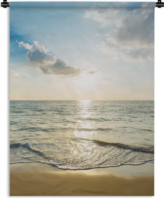 Produktbild von MuchoWow® Wandteppich Wandbehang Meer - Sommer - Strand 90x120 cm Tapisserie Dekoration Wandtuch - Wanddeko