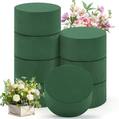 Productafbeelding van Steekschuim voor kunstbloemen - Rund steekschuim - Benodigdheden voor bloemschikken - 8 stuks, 8 x 4 cm