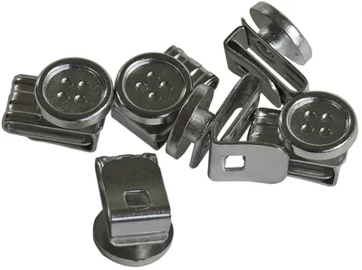 Produktbild von Knopfclip in 4 Farben 6 er Pack