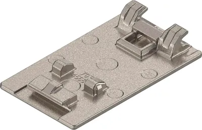 Image de BLUM CRISTALLO Pot pour porte miroir, zinc nickelé, à coller