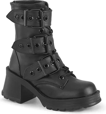 Produktbild von BRATTY-118 Damen Booties von DemoniaCult, Schwarz EU 38, US 8