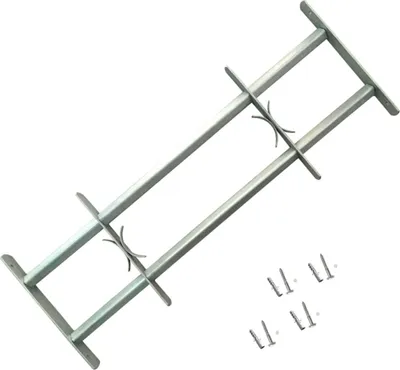 Obrázok produktu pre vidaXL Okenná mriežka nastaviteľná pre okná 2 ks 700-1050 mm