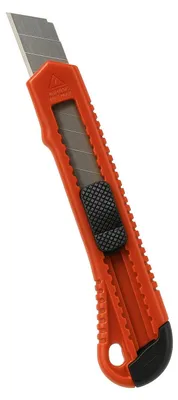 Produktbild von 10x Schneidemesser Cutter rot/orange mit 18 mm Abbrechklinge