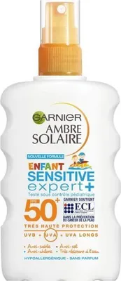 Produktbild von Garnier Ambre Solaire Sensitive Expert+ Children's Spray SPF 50+ 200ml