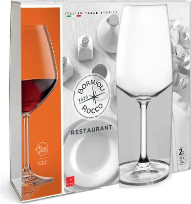 Image de Bormioli Rocco Verre à vin rouge Restaurant - 525 ml - 2 pièces