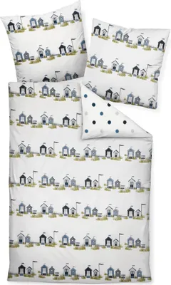 Produktbild von Janine Design Mako-Soft-Seersucker Bettwäsche-Garnitur TANGO 20050 Farbe maritim Größe 155x200 + 80x80 cm