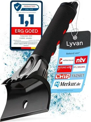 Immagine prodotto di Raschiaghiaccio per auto LYVANAS - Raschia parabrezza ergonomico, efficiente e sicuro, in ABS di , protegge la vernice e i vetri