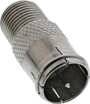 Produktbild von InLine Adapter F-Quick-Stecker (SAT) auf F-Buchse (SAT), F, F, Silber