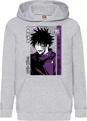 Produktbild von Kinder Kapuzenpullover Japan Manga Comics Anime Jujutsu Anime Manga Kaisen Megumi Fushiguro Var-046 Megumi Fushiguro, 12-13 Jahr - 152 / Grau