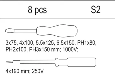 Zdjęcie produktu dla Yato YT-55462, 175 mm, 385 mm, 41 mm