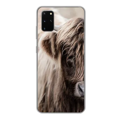Produktbild von MuchoWow® Handyhülle Schutzhülle Hülle für Samsung Galaxy S20 Plus Schottischer Highlander - Kuh - Vlies Silikon Softcase Handy Hülle - Hartschale