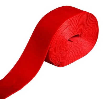 Samtband rot 5 m x 2,5 cm für Geschenke & Deko