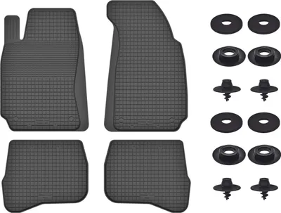 Produktbild von Gummimatten Mit Stoppern Für: Volkswagen Passat B5 Fl (2000-2005) Schwarz Set