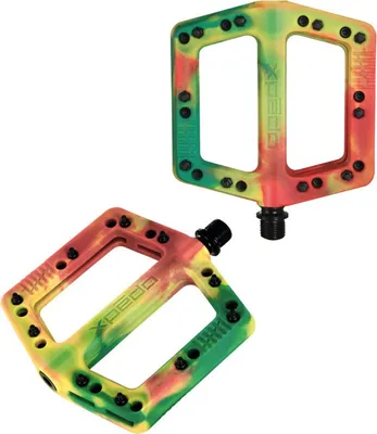 Produktbild von Xpedo Pedal FELIX special edition tri-color Rasta, 109x109x16mm, Plattform