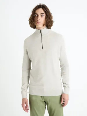 Produktbild von Celio Hellgrauer Herren-Basic-Pullover von Celim XL