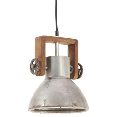 Immagine prodotto di vidaXL Lampada a sospensione in stile industriale 25 W argento rotonda 19 cm E27