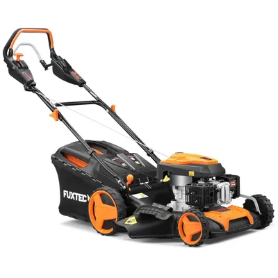 Produktbild von FUXTEC 4in1 Benzin Rasenmäher RM5196PRO - 196ccm | 51cm | Selbstantrieb | 6PS | Heckauswurf | 60L | Flex-Speed| 40Kg | Mulchfunktion | 4-takt | 800ml