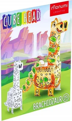 Obrázok produktu pre CubeHead 3D Brachiosaurus Omaľovánka Monumi