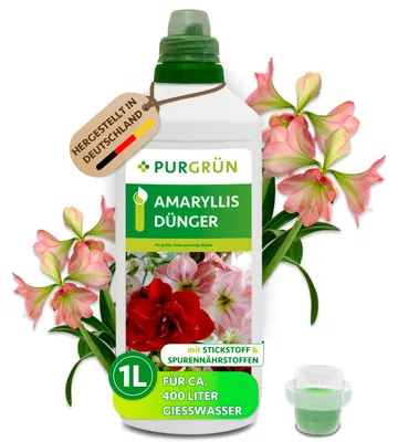 Produktbild von Purgrün Amaryllis Dünger | Flüssigdünger mit Spurennährstoffen | 1L