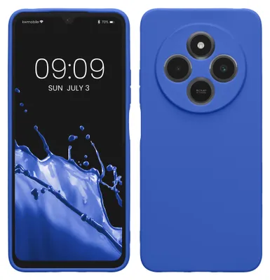 Produktbild von kwmobile Handyhülle für Xiaomi Redmi 14C / Poco C75 Hülle - weiches Handy Silikon Case - Schutzhülle Cover - Baltik Blau