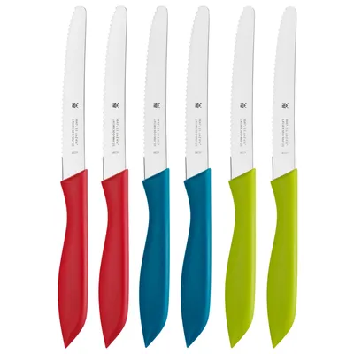 Produktbild von WMF 3201007284, Messer-Set, Edelstahl, Edelstahl, Mehrfarbig, Ergonomisch, 11 cm
