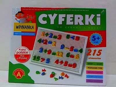 Produktbild von Alexander Steckspiel zum Erlernen von Zahlen und Mathematik, 2 Bretter, 215 bunte Elemente