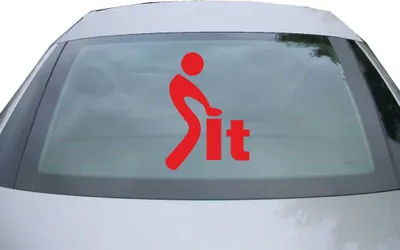 Produktbild von Indigos UG - Aufkleber Heckscheibe & Motorklappe DE6458 - rot - 600x428 mm - It - Auto Scheiben Fenster Heckklappe Tuning Racing JDM - Die cut