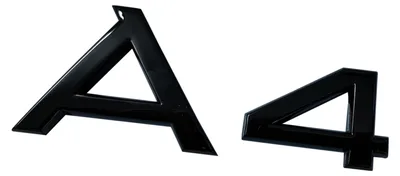 Original Audi A4 B5 B6 B7 B8 B9 Black Edition Schriftzug Emblem Logo Schwarz in der Farbe Schwarz von Volkswagen AG