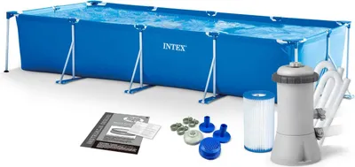 Immagine prodotto di Piscina da giardino con telaio 450 x 220 x 84 cm 3 in 1 INTEX 28273