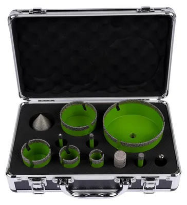 Imagen del producto de Elzusha - Juego de 11 brocas de diamante con adaptador