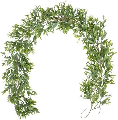 Obrázek produktu pro Umělý eukalyptový věnec 152 cm na výzdobu stěny a stolu