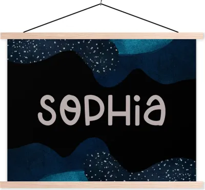 Produktbild von MuchoWow® Textilposter Sophia - Pastell - Mädchen 150x113 cm mit holzfarbenen Rahmen - Poster