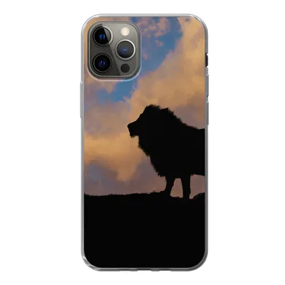 Produktbild von MuchoWow® Handyhülle Schutzhülle Hülle für iPhone 13 Pro Löwe - Sonnenuntergang - Wild Silikon Softcase Handy Hülle - Handy-Tasche