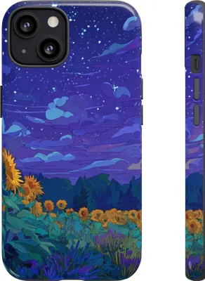 Produktbild von Sternenklare Sonnenblumenwiese – Hülle Kompatibel mit iPhone 13