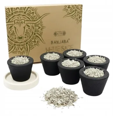 Produktbild von Banjara-Harzbecher - Weißer Salbei