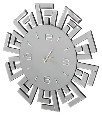 Immagine prodotto di Orologio da parete moderno in legno grigio per soggiorno e ufficio
