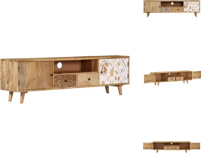 Immagine prodotto di mobile TV vidaXL 140x30x40 cm in legno massiccio di mango - Mobili TV