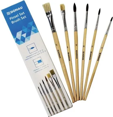 Obrázek produktu pro Sada štětců různých velikostí, 6 ks.