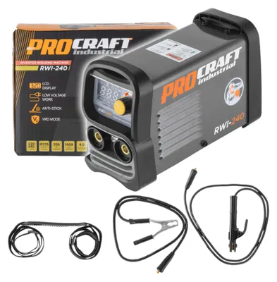 Productafbeelding van Procraft Industriële RWI-240 inverterlasser, 4 kW, 20 - 140 A, MMA, TIG, Lift