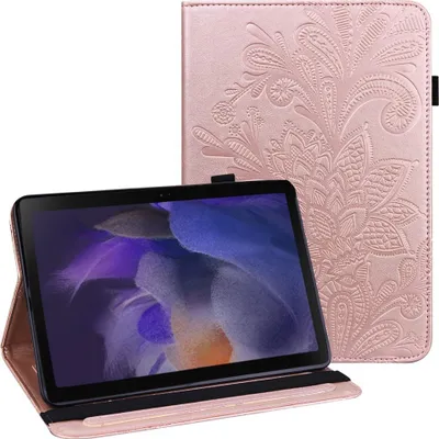 Produktbild von Samsung Galaxy Tab A8 10.5 (2021) Hülle - Coverup Blumen Klapphülle - Roségold