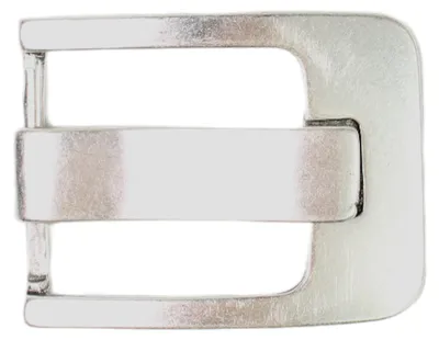 Produktbild von FRONHOFER klassische Gürtelschnalle, Breitdornschnalle, silber, 4 cm