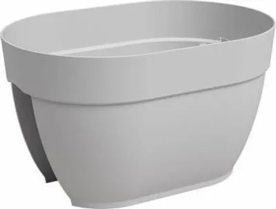 Image de Jardinière Balcon Artevasi Capri Campana, 39 x 25,6 x 22,5 cm, Gris Clair, Plastique