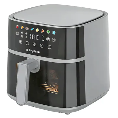 Heißluftfritteuse 6 L, Doppelheizwiderstand, Digital, 80–200 °C, 1700 W