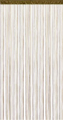 Produktbild von Victoria M. LEONORA Fadengardine, 100 x 245 cm, multi braun vielseitig nutzbar als Raumteiler, Sicht- & Insektenschutz | kürzbar, waschbar, Tunnelzug